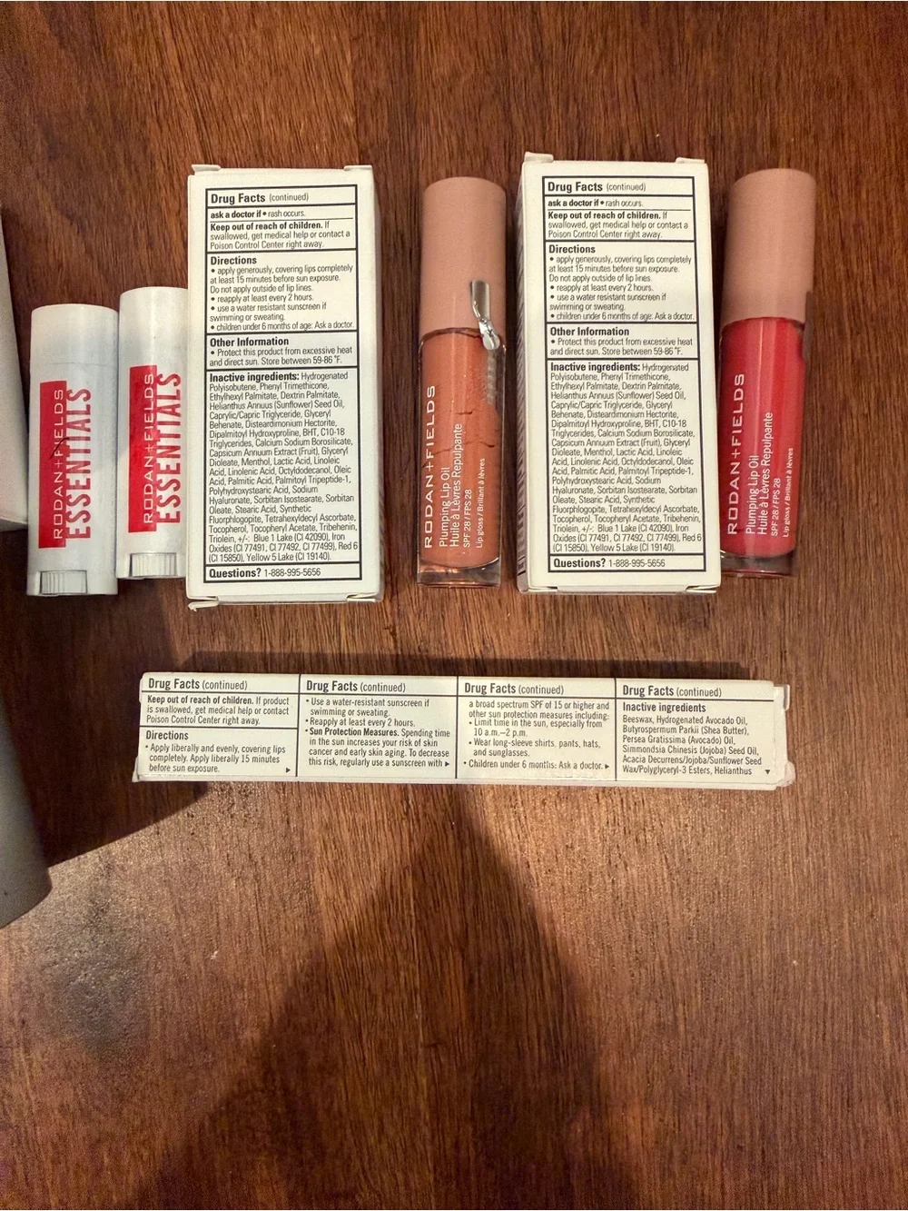 Rodan + Fields Lip & Skincare Set with Silver Packaging and Neutral Lip Shades